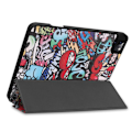 Pikkukuva 4 / 8: iPad Pro 11 2021 kolminkertainen jalustan tablettikotelo - Graffiti Multicolor