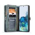 Miniatyrbild 9 av 9: CASEME Samsung Galaxy S20 Plus Retro läder plånboksfodral - Blå Blå