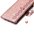 Pikkukuva 4 / 8: Samsung Galaxy A26 5G Kotelo Tähtitaivas Kaiverrettu Lompakkokotelo Pink gold