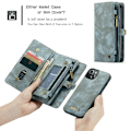Miniatyrbillede 5 af 11: CASEME iPhone 13 Mini 2-in-1 Wallet Phone Shell - Blue Blue