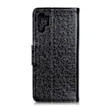 Pikkukuva 2 / 11: Kuvioitu jaettu nahkainen lompakkokotelo Samsung Galaxy A32 5G Black