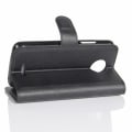 Pikkukuva 5 / 6: Wallet Stand Case for Motorola Moto C - Black Black