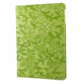 Miniatyrbillede 3 af 9: 360 graders roterende stativ Grapevine Pattern Case til iPad 9.7 (2017) - Grøn Green