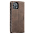 Pikkukuva 9 / 10: CASEME Retro lompakkokotelo iPhone 13: lle - Kahvi Dark brown