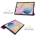 Miniatyrbillede 8 af 9: Tri-fold Stand Smart Case for Samsung Galaxy Tab S7 Plus / S8 Plus - Purple Purple