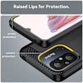 Pikkukuva 7 / 7: Carbon Fiber Texture TPU Cover for För Xiaomi Redmi 12C Black