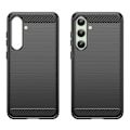 Miniatyrbild 2 av 4: Samsung Galaxy S24 FE Karbon fiber Texture Skal - Svart Svart