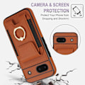 Pikkukuva 4 / 8: Google Pixel 8a Kickstand Case Puhelimen Suojakotelo Korttipaikoilla Brown