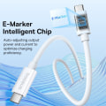Pikkukuva 11 / 11: BASEUS Superior 1 M pikalatauskaapeli 240 W USB-C - USB-C White