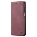 Pikkukuva 3 / 6: CASEME Retro Lompakkokotelo Samsung Galaxy A34 - Viininpunainen Red