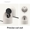 Miniatyrbillede 7 af 10: Watch Charger Stand Compatible with Samsung Round Smart Watch Charger Stand Desktop Holder Beige