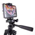 Pikkukuva 5 / 5: Adjustable Tripod Holder with Phone Clamp, Clamp Width: 57-83mm Silver