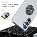 Miniatyrbillede 5 af 7: Til Samsung Galaxy A16 5G / A16 4G Hybrid Cover med Roterbar Ringholder Silver