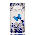 Pikkukuva 1 / 5: Pattern Printing IMD TPU Case for Samsung Galaxy S10 Plus Butterfly and Flower Black