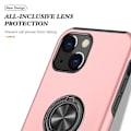 Miniatyrbilde 6 av 7: iPhone 14 Plus Finger Ring Kickstand Hybrid Case - Rosa Pink