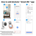 Pikkukuva 2 / 11: Smart Home Security Human Monitor 1080 HD langaton WiFi-kamera White