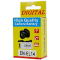 Miniatyrbild 5 av 5: EN-EL14+ Batteri till Nikon D3000 D3100 D3200 D3300 D3400 Etc Svart