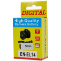Miniatyrbillede 5 af 5: EN-EL14+Li-ion batteri til Nikon D3000 D3100 D3200 D3300 D3400 osv Black