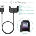Miniatyrbild 5 av 9: Amazfit Bip Lite A1915/ Bip A1608 USB Laddningskabel Svart