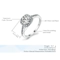 Pikkukuva 3 / 6: Pinottava 2 sormusta Cubic Zirkonia - koko 11 / Hopea Silver