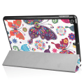 Pikkukuva 8 / 9: iPad 9.7 (2018)/9.7 (2017) Kolminkertainen telinekotelo - Perhoset Black