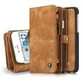 Pikkukuva 2 / 5: CASEME iPhone 6s 6 Retro Split läder plånboksfodral - Brun Brown
