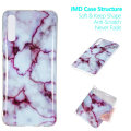 Pikkukuva 2 / 5: Marble Pattern IMD TPU Soft Back Case for Samsung Galaxy A70 - Style E Black