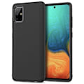 Miniatyrbillede 2 af 4: Jazz Twill Texture TPU Cover for Samsung Galaxy A71 - Black Black