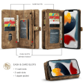 Pikkukuva 11 / 11: CASEME iPhone 13 Pro Max 2-in-1 Wallet Phone Shell - Brown Brown