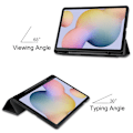 Miniatyrbillede 3 af 9: Trifoldet stativ Smart Taske til Samsung Galaxy Tab S7 Black