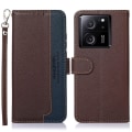 Miniatyrbilde 1 av 7: KHAZNEH Telefondeksel til Xiaomi 13T / 13T Pro - Brun/Blå Brown