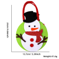 Miniatyrbillede 6 af 6: Christmas Sweets Cookies Bag Julegavegavepose - Snemand White