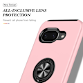 Miniatyrbillede 2 af 7: Til Google Pixel 9A Fingerring Kickstand Hybrid Taske Pink