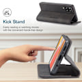 Pikkukuva 5 / 6: CASEME Retro lompakkokotelo Samsung Galaxy S21: lle Black