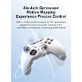 Miniatyrbillede 4 af 11: Bluetooth trådløs spilcontroller med modtager Kompatibel med Steam PC Android iOS Nintendo Switch - Hvid White