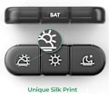 Miniatyrbillede 3 af 5: 21 Grids Pill Box Syv dage om ugen Sorteringsboks bærbar Black