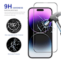 Miniatyrbillede 4 af 9: ENKAY HAT PRINCE Hærdet glas til iPhone 15 Pro 2stk Transparent