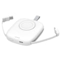 Miniatyrbilde 1 av 10: S3 Type-C / iP Kabel 5000mAh Bærbar Mobiltelefon Power Bank White