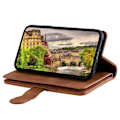 Pikkukuva 6 / 7: Google Pixel 9A Kuori Vetoketjutaskulla ja 9 Korttipaikalla Brown