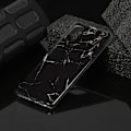 Miniatyrbillede 4 af 4: Marble Pattern IMD TPU Soft Back Case for Samsung Galaxy A41 - Style G Black