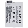 Miniatyrbilde 1 av 5: LP-E8 Li-ion batteri for Canon EOS 550D / 600D / 650D / 700D / 60D osv White