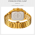 Miniatyrbillede 3 af 6: SKMEI Clock Business Quartz Watch Square Fashion Armbåndsur Luminous - Sølv Silver