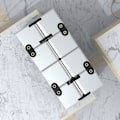 Miniatyrbillede 5 af 7: Fidget Toy Infinite Cube Stressaflastningsflipblok - Sølv Silver