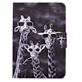 Miniatyrbild 3 av 8: Apple iPad 10.9 2022 Vikbart fodral korthållare - 3 Giraffer Svart