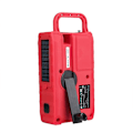 Pikkukuva 4 / 11: FM/AM/WB/WBAL Radio Käsikampi 5000mAh aurinkotaskulamppu SOS Red