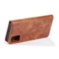 Miniatyrbillede 5 af 10: DG.MING Split Læder Pung Taske til Samsung Galaxy A51 - Brun Brown