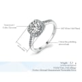 Pikkukuva 3 / 6: Pinottava 2 sormusta Cubic Zirkonia - koko 10 / Hopea Silver