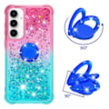 Miniatyrbild 2 av 6: YB Quicksand Series-8 för Samsung Galaxy A35 TPU-skal Glitter multifärg