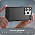 Miniatyrbild 5 av 8: För iPhone 15 Pro Max Karbon fiber texture Skal Baksida - Svart Svart