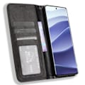 Miniatyrbillede 7 af 7: Til Xiaomi Redmi Note 14 Pro+ 5G Pung Stand Flip Telefonetui - Sort Black